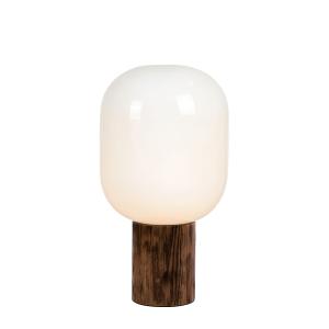 Lampe de table 1xE27 marron et blanc