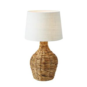 Lampe de table 1xE27 naturel et blanc