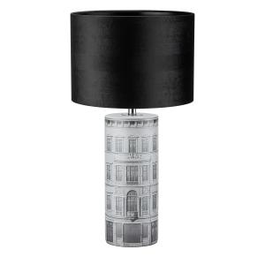 Lampe de table 1xE27 noir et gris