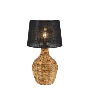 Lampe de table 1xE27 noir et naturel