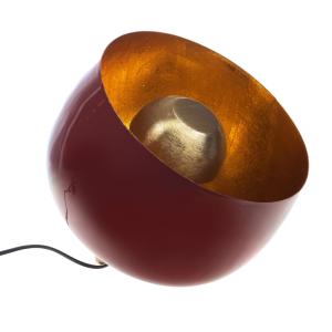 Lampe de table    28 cm rouge en métal