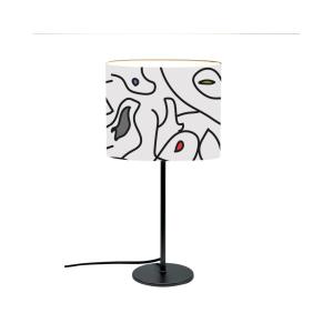 Lampe de Table Abstrait Blanche D: 20 x H: 40