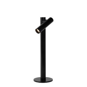 Lampe de table aluminum rechargeable noir