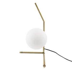 Lampe de table avec abat-jour en verre opalin Ø22 cm, E27,…