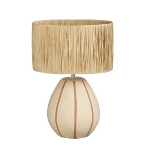 Lampe de table Beige Céramique H47xl22.5xL33cm
