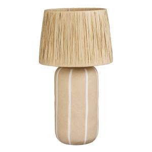 Lampe de table Beige Céramique H61xl33xL33cm