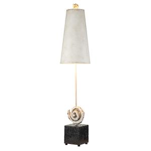 Lampe de table blanc cassé et noir avec abat-jour blanc H:9…