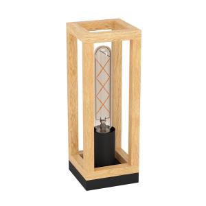 Lampe de table  bois et métal
