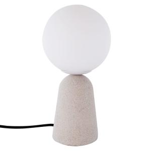 Lampe de table en béton gris
