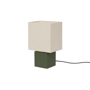 Lampe de table en bois, verte