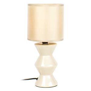 Lampe de table en ceramic taupe