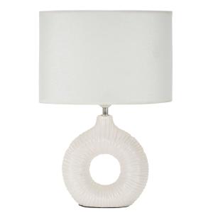 Lampe de table en céramique blanche 28,5x15x43 cm