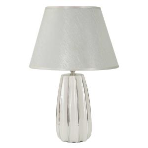 Lampe de table en céramique blanche et argentée Ø 30x45 cm…