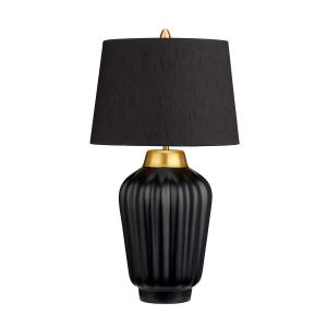 Lampe de table en céramique, noir et Laiton brossé H:56,2cm…