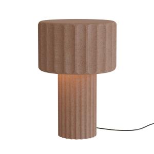 Lampe de table en ciment de couleur terre cuite H36cm