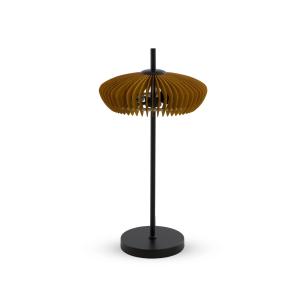 Lampe de table en contreplaqué couleur miel