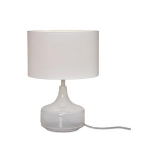Lampe de table en coton blanc, h. 46cm