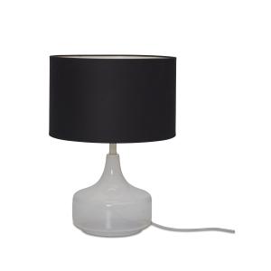 Lampe de table en coton noir, h. 46cm