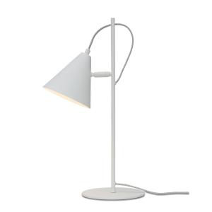 Lampe de table en m√©tal blanc, h. 50.5cm