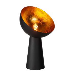 Lampe de table en métal, 43 cm, noir et doré