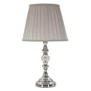 Lampe de table en métal argenté Ø 25X46 cm