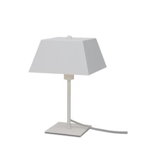 Lampe de table en métal blanc, h. 31cm