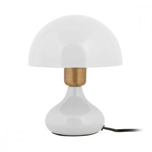 Lampe de table en métal blanc H23cm