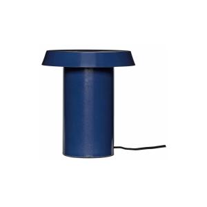Lampe de table en métal bleu foncé