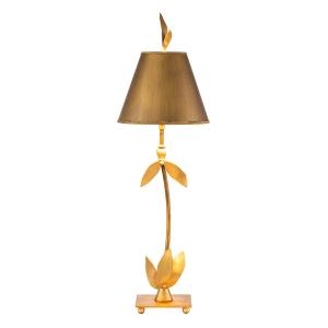 Lampe de table en métal feuille d'or H:760cm