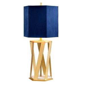 Lampe de table en métal laiton brossé H:87cm