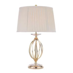 Lampe de table en métal laiton poli H:58cm