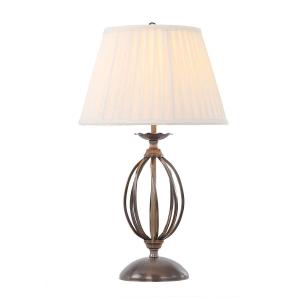 Lampe de table en métal laiton vieilli H:54cm