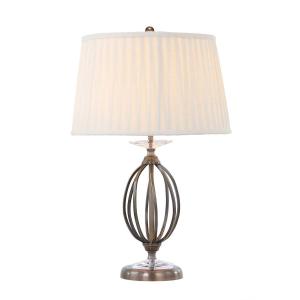 Lampe de table en métal laiton vieilli H:58cm