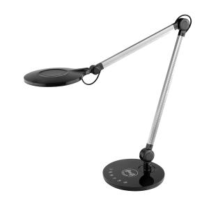 Lampe de table en métal noir brillant, h 50 cm d 17 cm Offi…