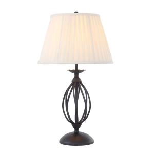 Lampe de table en métal noir H:54cm