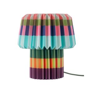 Lampe de table en papier multicolore H31cm