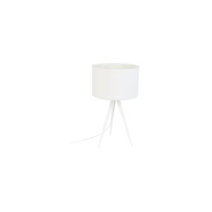 Lampe de table en polyester blanche