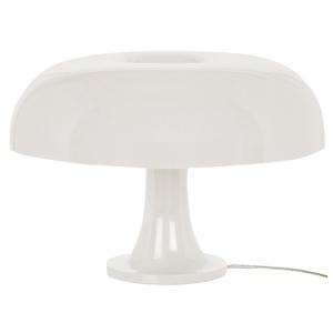 Lampe de table en résine blanche