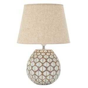 Lampe de table en résine blanche ø 35x52 cm