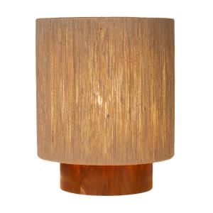 Lampe de table en toile de jute et socle en bois, Ø 30 cm H…