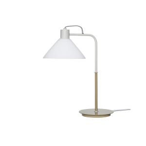 Lampe de table en verre et fer khaki