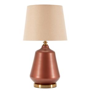 Lampe de table en verre marron ø 35,5x65 cm