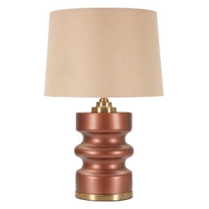 Lampe de table en verre marron ø 36,5x56,5 cm