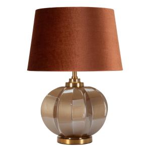 Lampe de table en verre marron ø 40,5x57 cm