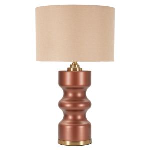 Lampe de table en verre marron ø 40,5x69,5 cm