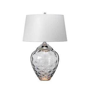 Lampe de table en verre soufflé, fumé H: 71cm