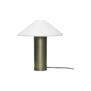 Lampe de table en verre vert foncé