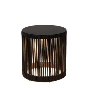 Lampe de table extérieure noire