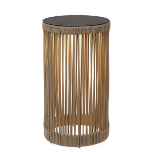 Lampe de table extérieure taupe