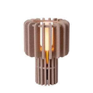 Lampe de table feutrine taupe